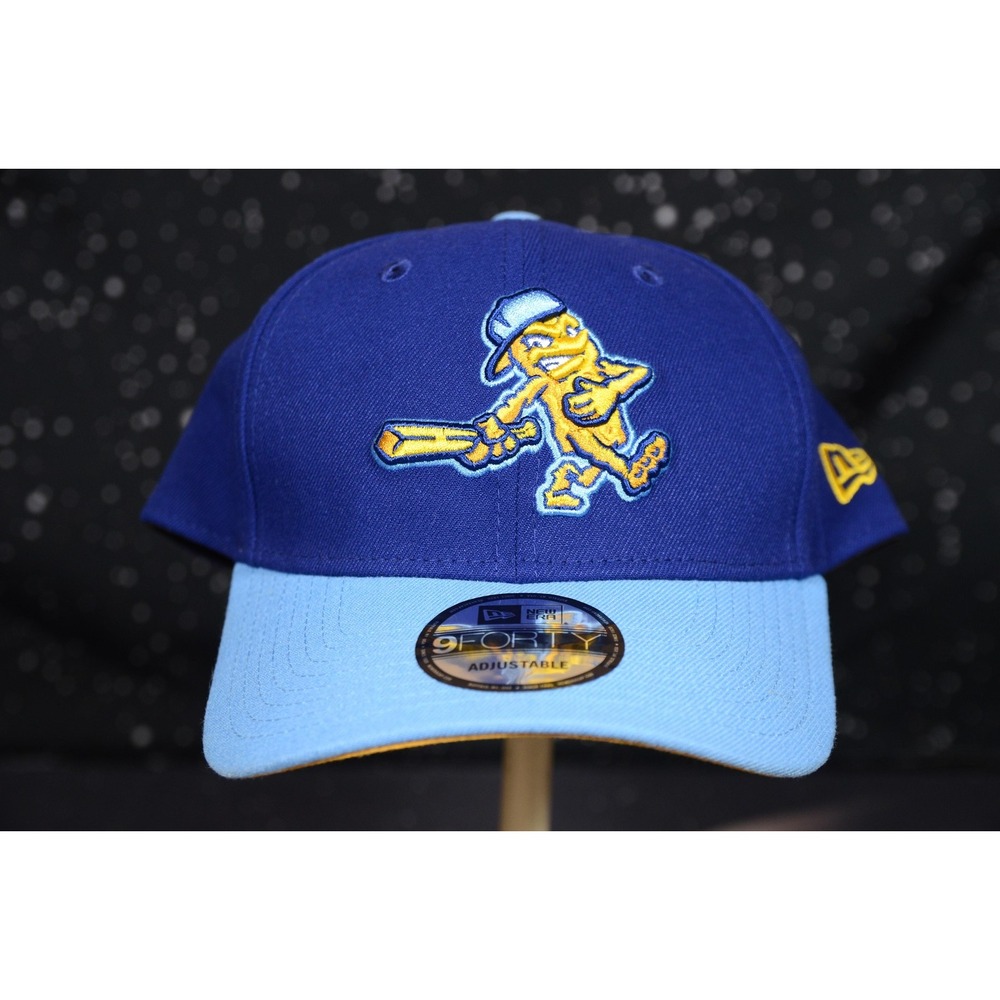 New Era Fish Sticks Hat Cap Snap Back Mens One Size Blue Baseball 9FORTY